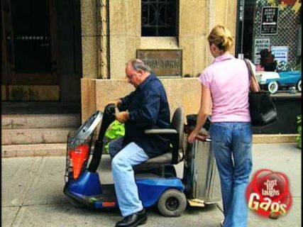 Stalled Electric Wheelchair Prank