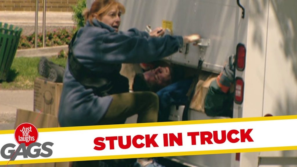 Stuck In Truck Prank!