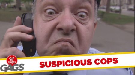 Suspicious policeman prank