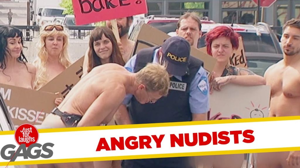 The Naked Protest Prank