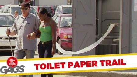 Toilet Paper Trail Prank