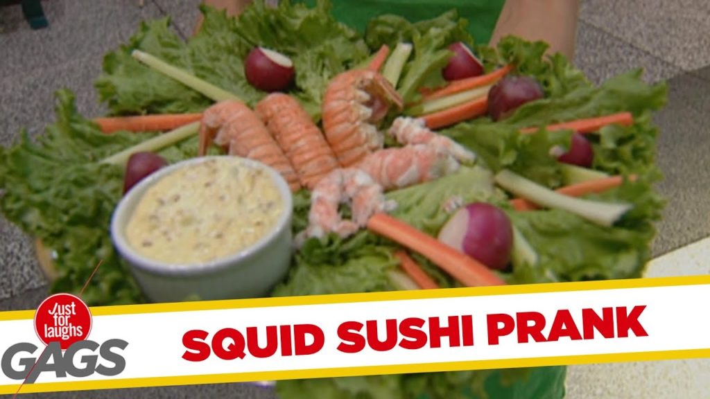 Too Fresh Squid Sushi!