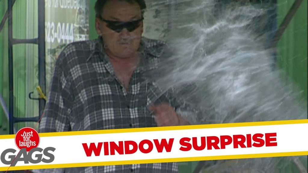 Window washing surprise