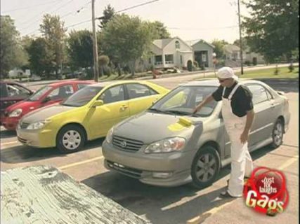 Yellow Car Paint Prank